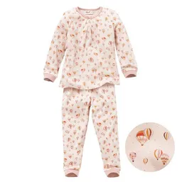People Wear Organic People Wear Organic Pyjama "Heißluftballon", Langarm-Schlafanzug, rosa/bedruckt, 100% Baumwolle (Bio) – Produktbild 1 von 1