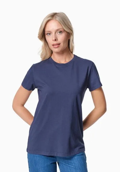 ORGANICATION ORGANICATION TENNUR | Basic T-Shirt aus Bio-Baumwolle, Navy, – Produktbild 1 von 4
