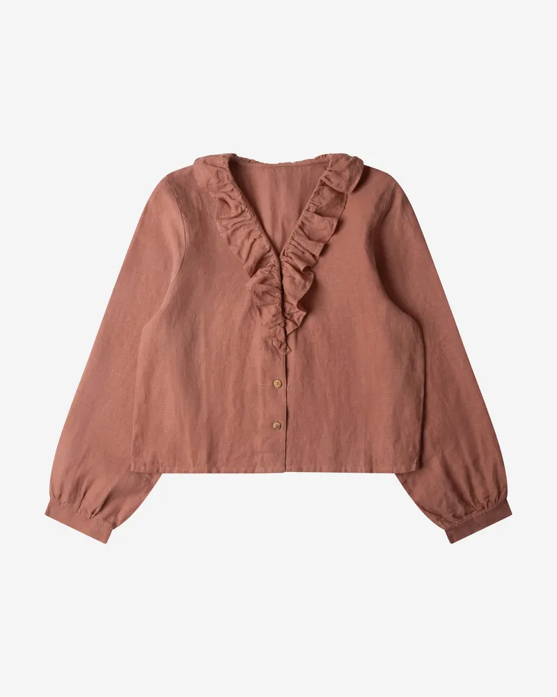 MATONA MATONA Damen vegan Bluse Cirque Rosy Brown, Braun, – Produktbild 1 von 2
