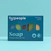forpeople forpeople Geschenkbox Naturkosmetik Seifen 5x auf Aloe Vera Basis - verschiedene Düfte - Bio & vegan – Produktbild 1 von 1