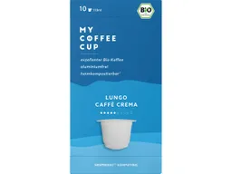 MY COFFEE CUP Bio-Kaffeekapseln "Lungo Caffé Crema" 10 Stk. – Produktbild 1 von 1