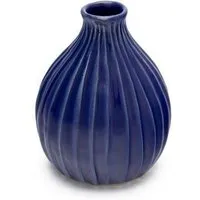 El Puente El Puente Vase | Fair Trade & Handmade aus Indonesien, Blau, – Produktbild 1 von 1