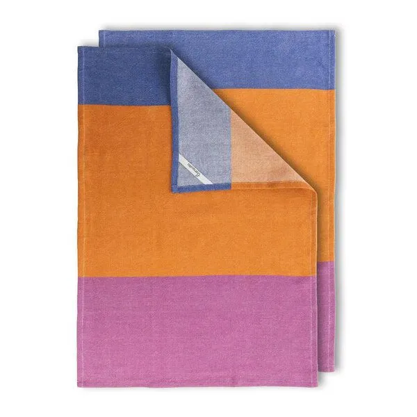 Tranquillo Tranquillo Geschirrtuch COLOURI – Bio-Baumwolle, Orange, – Produktbild 3 von 5
