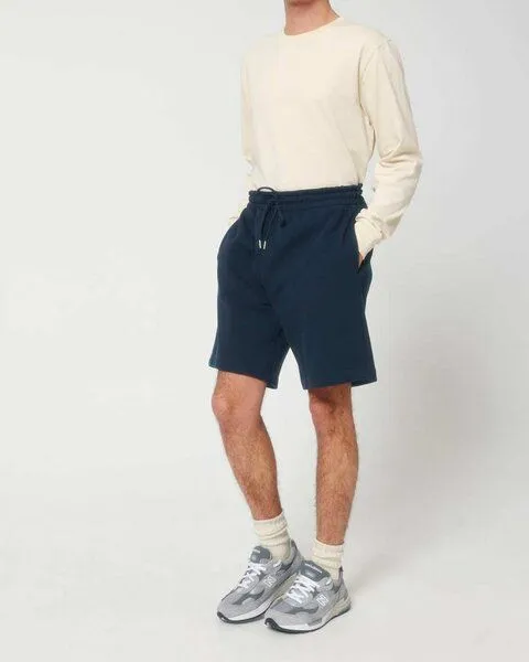 YTWOO YTWOO Sweatshorts, Joggingshorts aus 100% Cotton (Bio) - Organic Carded, Fair Trade, Navyblau, – Produktbild 2 von 4