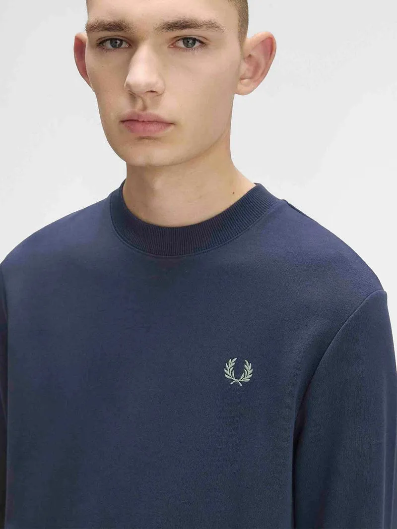 Fred Perry Fred Perry Sweater Logo Navy - Größe XL, Dunkelblau, – Produktbild 3 von 5