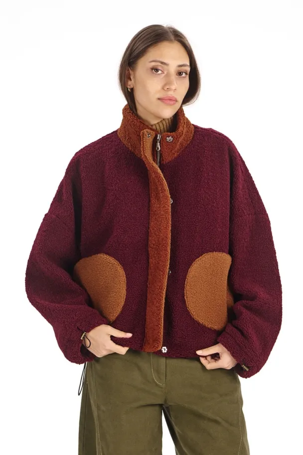 KOMODO KOMODO Damen vegan Jacke Lydia Weinrot, Rot, – Produktbild 2 von 2