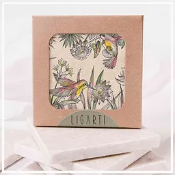 LIGARTI Fliesenuntersetzer »Kolibris« von LIGARTI | Design Untersetzer | Natursteinfliese – Produktbild 1 von 1