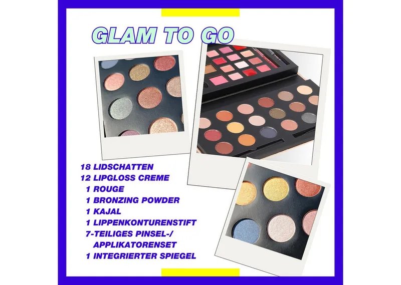 ZMILE COSMETICS Kosmetik-Set Make-Up Set 'Glam to Go', 42-tlg., mit veganer Formulierung, Bunt|rosa, – Produktbild 3 von 5