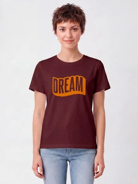 watapparel watapparel T-Shirt Frauen Dream, Burgundy, – Produktbild 2 von 2