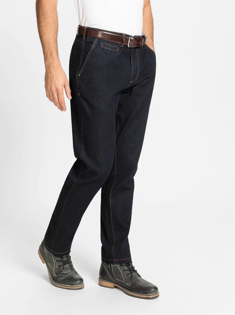 marco donati Thermojeans, Dark blue denim, – Produktbild 1 von 3