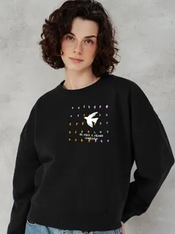 Kultgut Kultgut Artdesign - Pulloversweater Boxistyle / BE FREE & PROUD YOURSELF – Produktbild 1 von 1