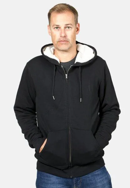 TORLAND TORLAND Winter-Sweater mit Kapuze und Fleece-Futter HYGGER SHERPA, Schwarz (black), – Produktbild 3 von 4