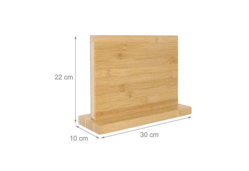 RELAXDAYS RELAXDAYS Messerblock Magnetischer Messerblock Bambus (1tlg), Braun, – Produktbild 4 von 5