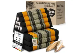 livasia Sitzsack Thaikissen 3 Auflagen (Classic) vegan und handgefertigt, 175x50x8cm, Kapok – Produktbild 1 von 1