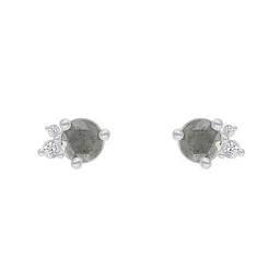 Eppi Eppi Goldene Cluster-Ohrringe mit Salt and Pepper Diamant Meave – Produktbild 1 von 1
