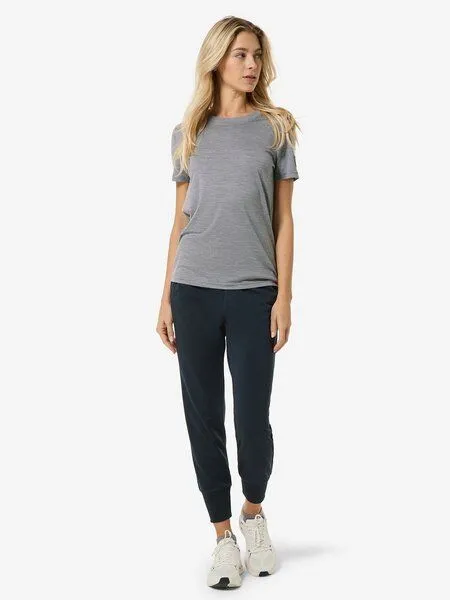 Super.Natural Super.Natural T-Shirt Casual Rib Bio J Tee für Damen, Merino, Cashmere grey melange, – Produktbild 2 von 4
