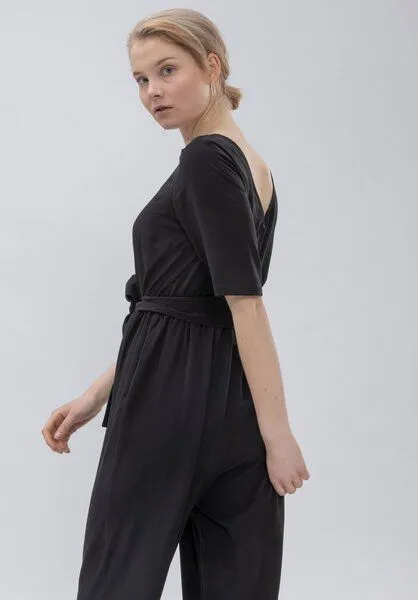 Lovjoi LOVJOI Damen Jumpsuit STAINE HALFSLEEVE Nachhaltig Fair, Black, – Produktbild 4 von 4