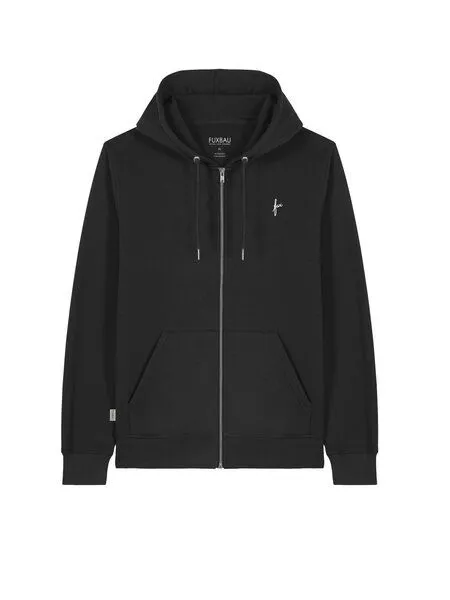 FUXBAU FUXBAU fux Sweatjacke, Schwarz, – Produktbild 2 von 4