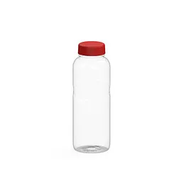 elasto elasto Trinkflasche Carve Refresh, 700 ml, RENEW, transparent/standard-rot – Produktbild 1 von 1