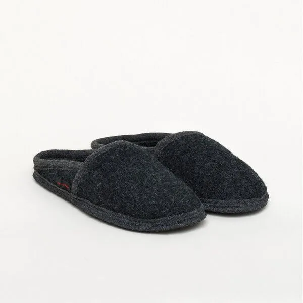 Kitz-Pichler Kitz-Pichler Filz-Hausschuh Villach aus 100% Schurwolle - Woll-Pantoffel, Schwarz, – Produktbild 1 von 4