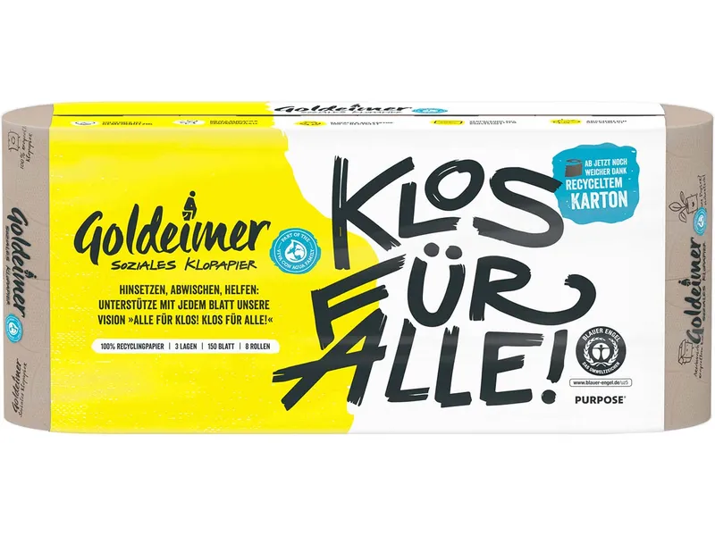 Goldeimer Goldeimer Klopapier, 3-lagig, 'RC Nature' 7 x 8 Rollen – Produktbild 1 von 1