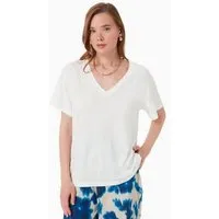 ORGANICATION ORGANICATION T-Shirt aus TENCEL Modal und Bio-Baumwolle, Off white, – Produktbild 1 von 1