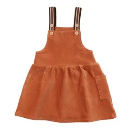 Walkiddy Kinder Trägerkleid GOTS zertifiziert – Cord in Braun, 95% Bio-Baumwolle, 5% Elasthan, bequem & kombinierbar | Walkiddy – Produktbild 1 von 1