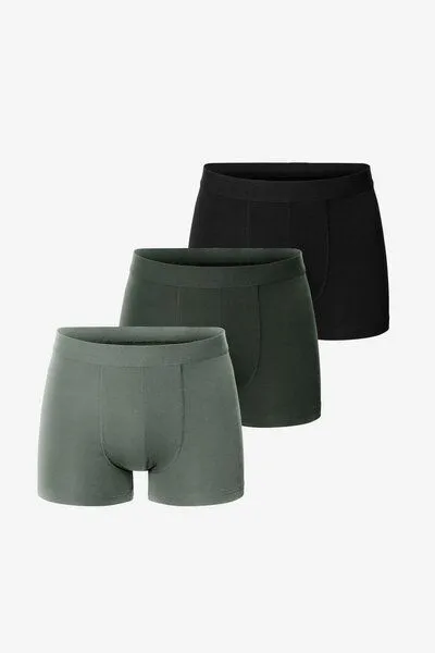 Bread & Boxers Bread & Boxers 3-Pack Boxershorts BRIEF aus Bio-Baumwolle, Army green (grün), – Produktbild 1 von 5