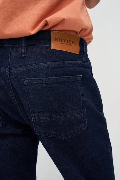Kuyichi Kuyichi Jeans Straight Fit - Scott, Blau (dark rinse), – Produktbild 4 von 7