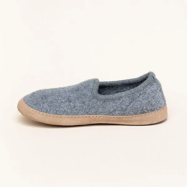 Gottstein Gottstein Woll-Hausschuh Cheyenne aus 100% Schurwolle | Hüttenschuh für Damen & Herren, Grau, – Produktbild 4 von 4