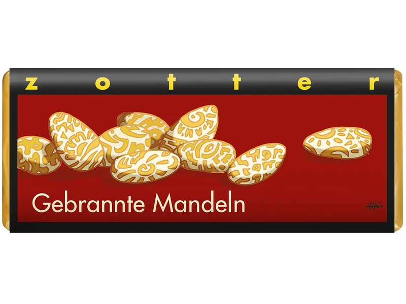 Zotter Zotter Bio-Vollmilch-Schokolade 'Gebrannte Mandeln', 70 g – Produktbild 1 von 1