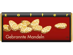 Zotter Zotter Bio-Vollmilch-Schokolade 'Gebrannte Mandeln', 70 g – Produktbild 1 von 1