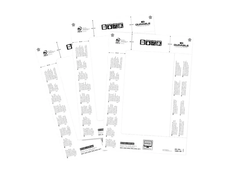 Durable Durable Einsteckschilder 'Badgemaker' für Tischnamensschilder 61 x 210 mm, 20 Stk. – Produktbild 2 von 3