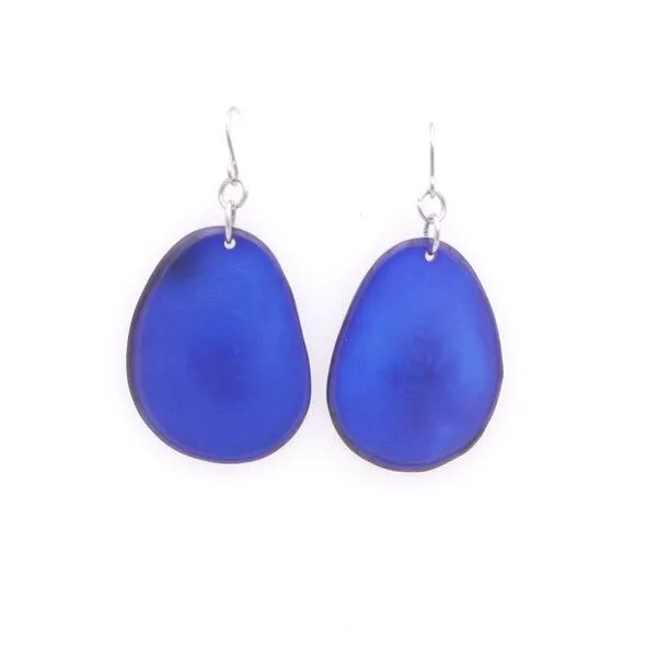 Mekhada Mekhada Tagua Ohrhänger HOSTY, Royalblau, – Produktbild 1 von 2