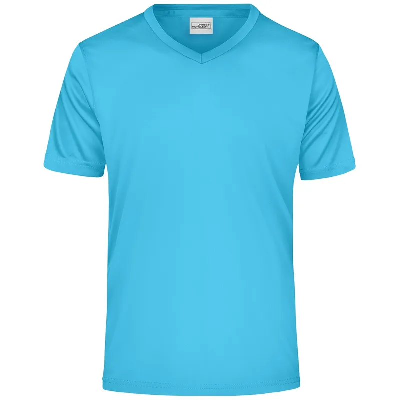 James & Nicholson James & Nicholson Herren T-Shirt Active-V JN736 Gr. L turquoise – Produktbild 1 von 1