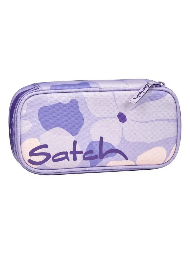 Satch Satch Federmäppchen Schlamperbox, (1-tlg), inklusive Geodreieck und Stundenplan, Lila, – Produktbild 8 von 8