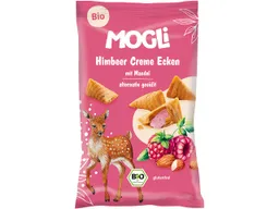 MOGLi MOGLi Bio-Himbeercreme-Ecken mit Mandel, 30 g – Produktbild 1 von 1