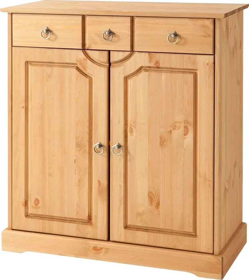 OTTO home Kommode Klera, Breite 81 cm, aus massiver Kiefer, FSC®-zertifiziert, Beige, – Produktbild 3 von 5
