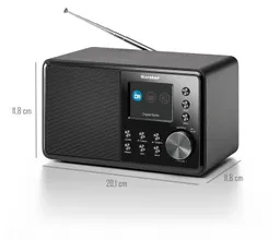 Karcher Karcher DAB 3000 Digitalradio (DAB) (DAB+, FM, 3 W, DAB+ / UKW-RDS, AUX-IN, Wecker mit Dual-Alarm) – Produktbild 1 von 1
