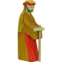Holztiger Holztiger Holzfigur "Hirte mit Stab 2" Schöne Weihnachtszeit Maße 5,5 x 2,3 x 15 cm – Produktbild 1 von 1