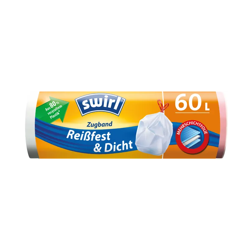 Swirl Swirl Müllbeutel mit Zugband, 60 l, 8 Stk. – Produktbild 4 von 4
