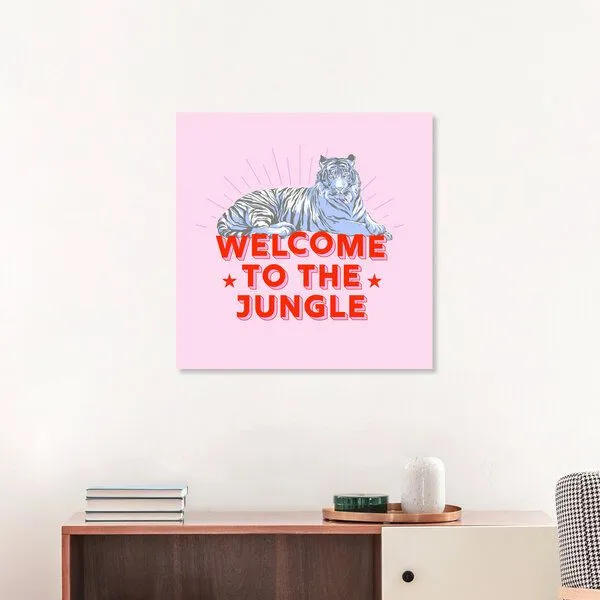 Photocircle Photocircle Poster / Leinwandbild - welcome to the jungle - retro tiger – Produktbild 3 von 4