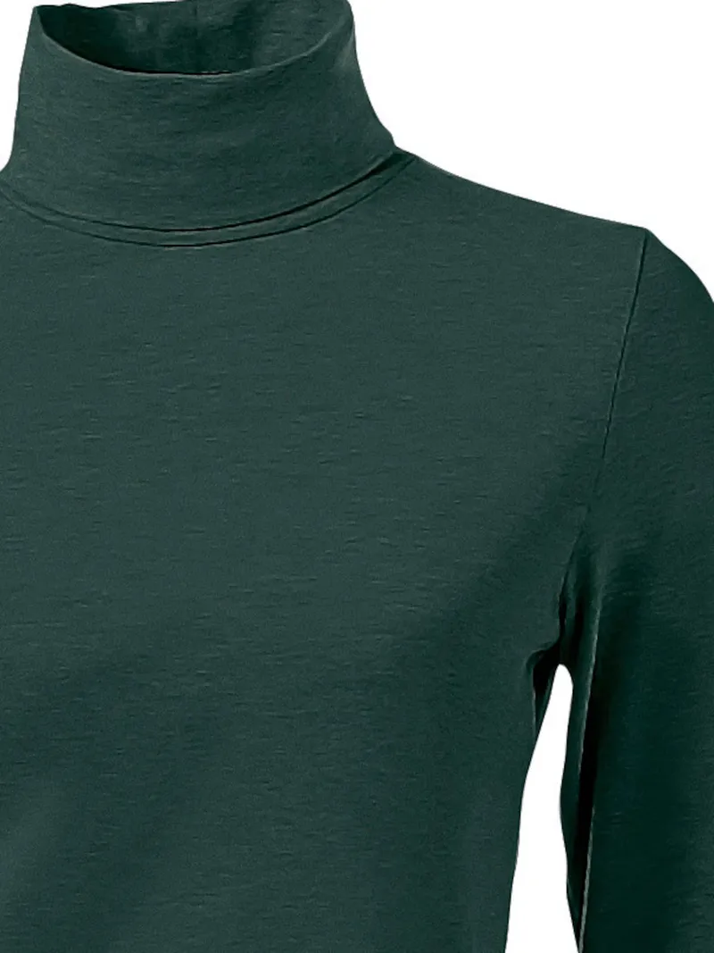 heine Rollkragenshirt, Grün, – Produktbild 1 von 2