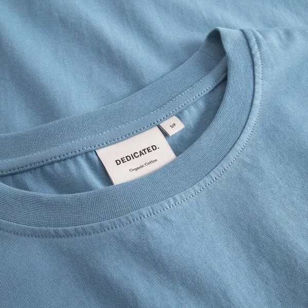 Dedicated DEDICATED T-Shirt aus Bio-Baumwolle "Vadstena Base", Niagara blue (blau), – Produktbild 1 von 2