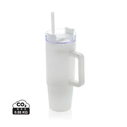 XD Collection XD Collection Tana Becher aus RCS recyceltem Kunststoff mit Griff 900ml, Weiß, – Produktbild 1 von 1