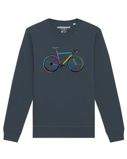 watapparel watapparel Sweatshirt Unisex Fahrrad by night – Produktbild 1 von 1