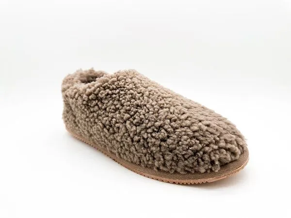 thies Hausschuh aus Schaffell "thies 1856 ® Cozy Sheep Low Slipper Boots", Elephant grey, – Produktbild 3 von 4