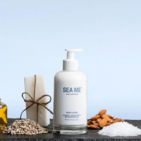 SEA ME SEA ME Hand Lotion | Jojobaöl, Sheabutter & Meeresmineralien | Mehrweg-Glas 250 ml – Produktbild 1 von 4