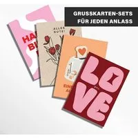 DEINE ZWEISAMKEIT DEINE ZWEISAMKEIT GRUSSKARTEN-SETS | 4 x 4 GRUSSKARTEN FÜR BESONDERE ANLÄSSE – Produktbild 1 von 1