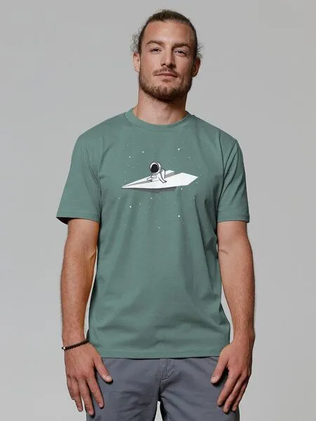 watapparel watapparel T-Shirt Unisex Fly me to the moon, Green bay, – Produktbild 2 von 3